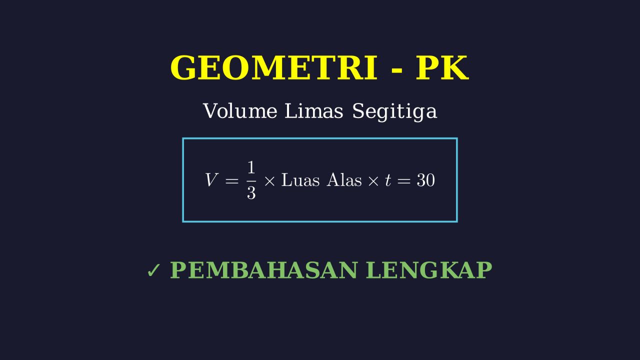 Volume Limas Segitiga