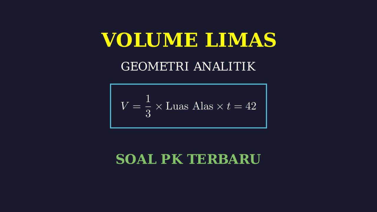 Volume Limas: Geometri Analitik