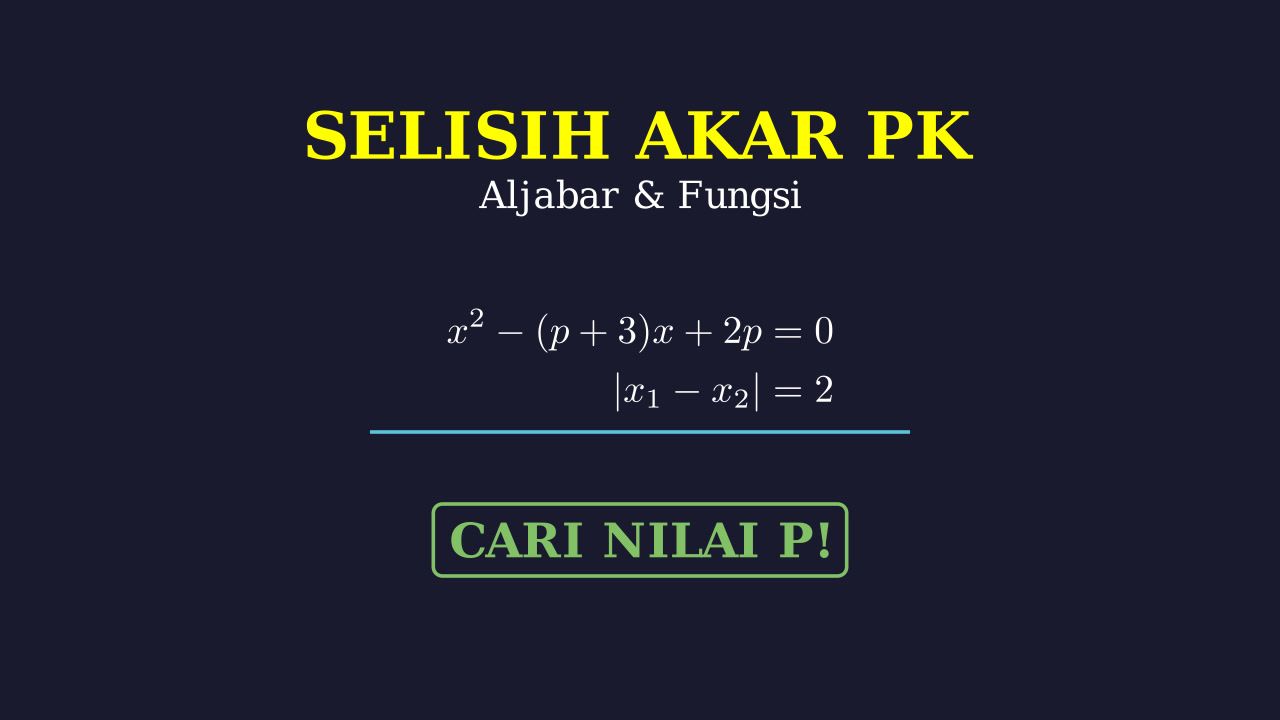 Selisih Akar Persamaan Kuadrat