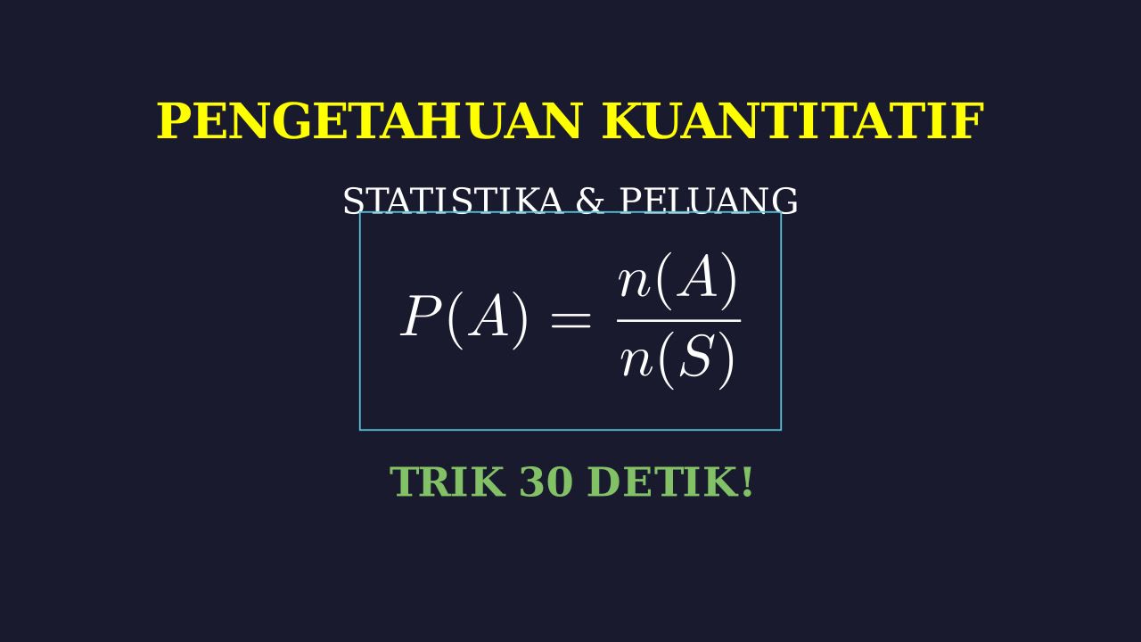 Statistika dan Peluang