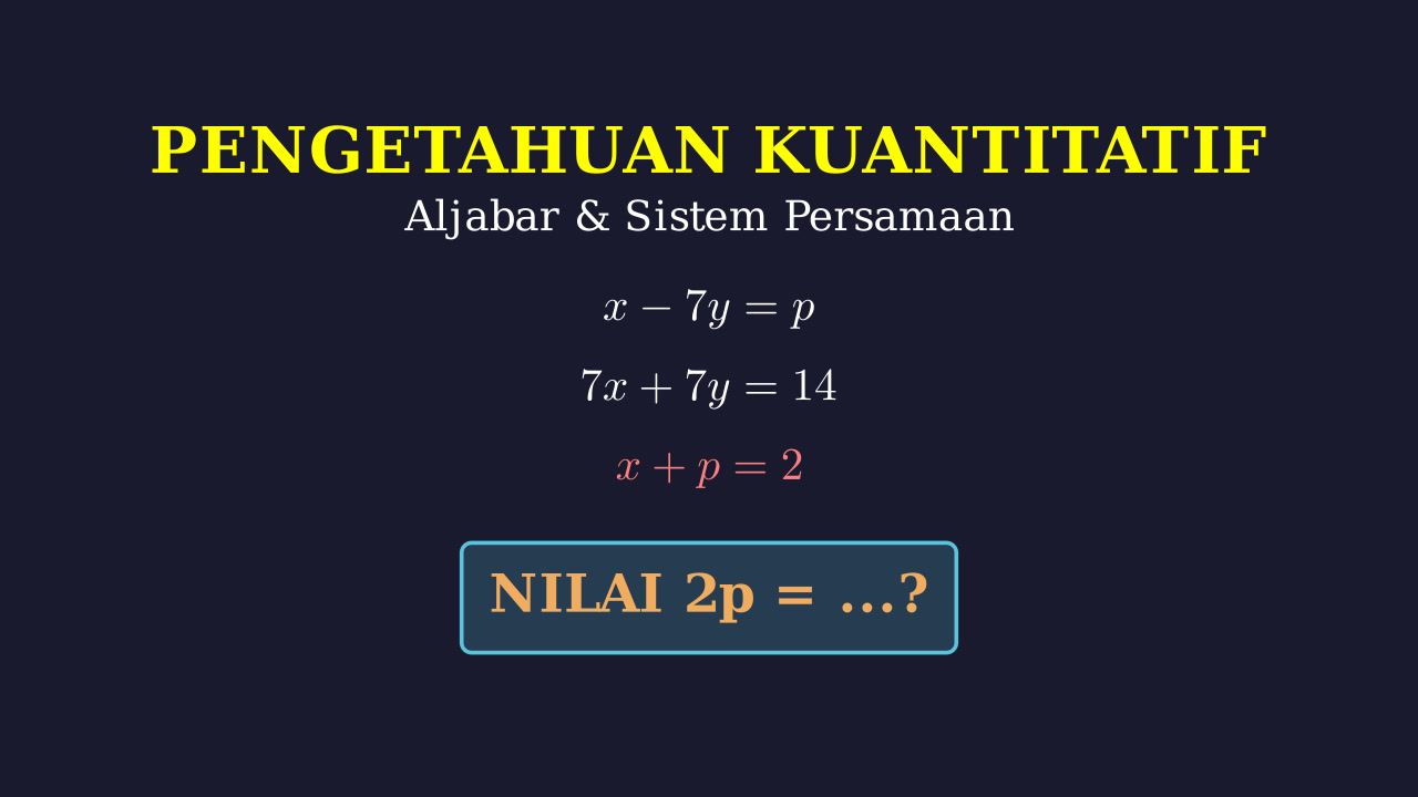 Sistem Persamaan dan Bilangan Prima