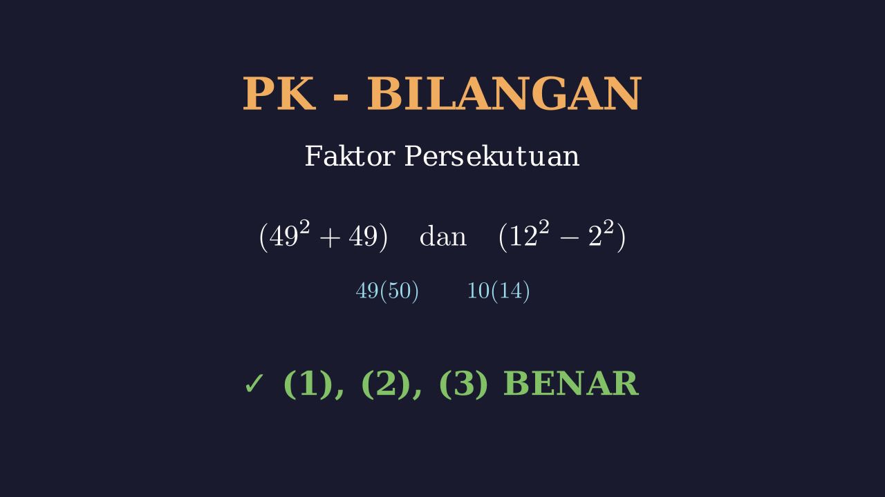 Menentukan Faktor Persekutuan