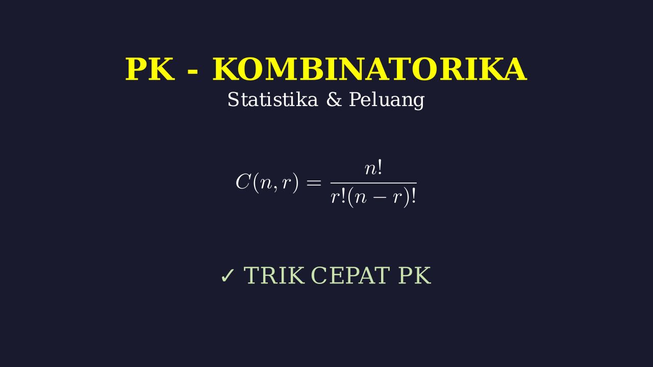 Kombinatorika: Teknik Menghitung