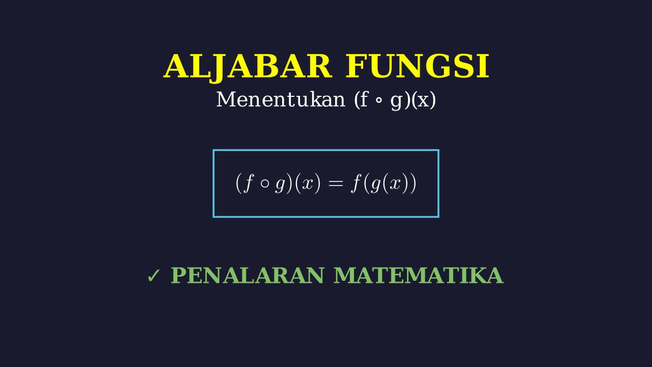 Perkalian Fungsi: (f.g)(x)