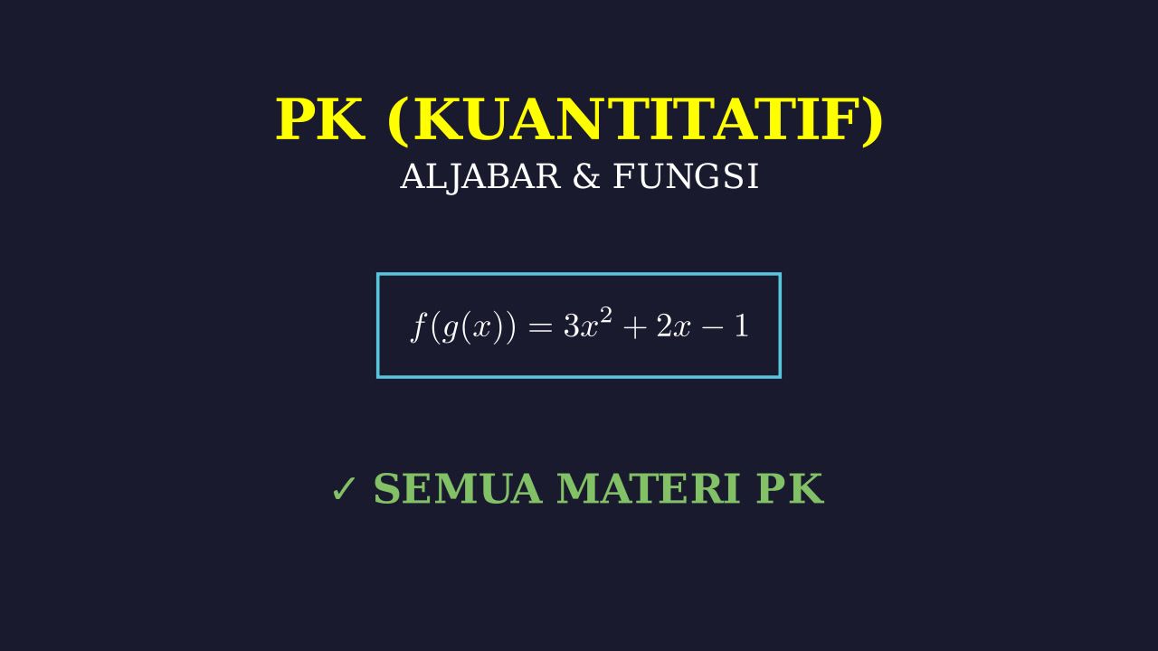Materi Lengkap Pengetahuan Kuantitatif