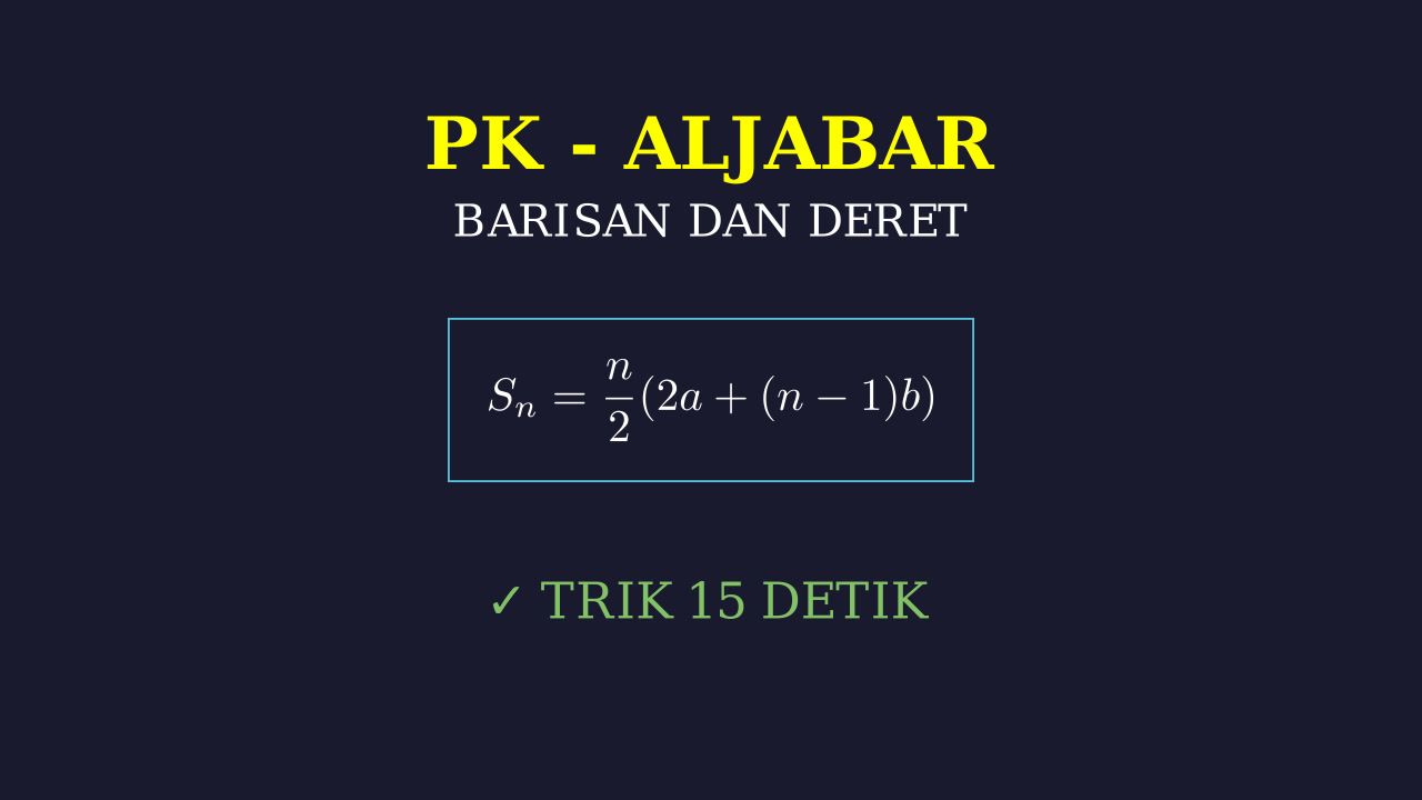 Barisan dan Deret: Pola Bilangan