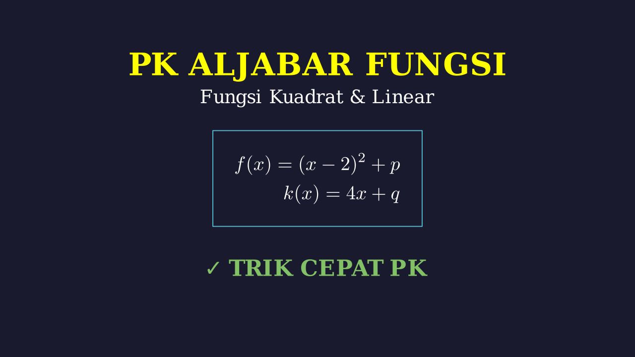 Analisis Fungsi Kuadrat dan Persamaan Linear