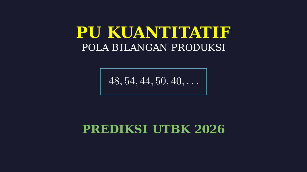 Pola Bilangan: Tren Produksi Baju UTBK