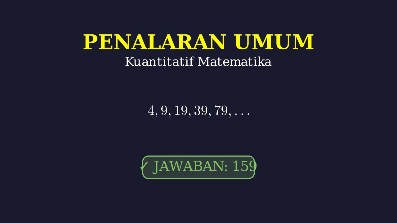 Penalaran Umum Matematika