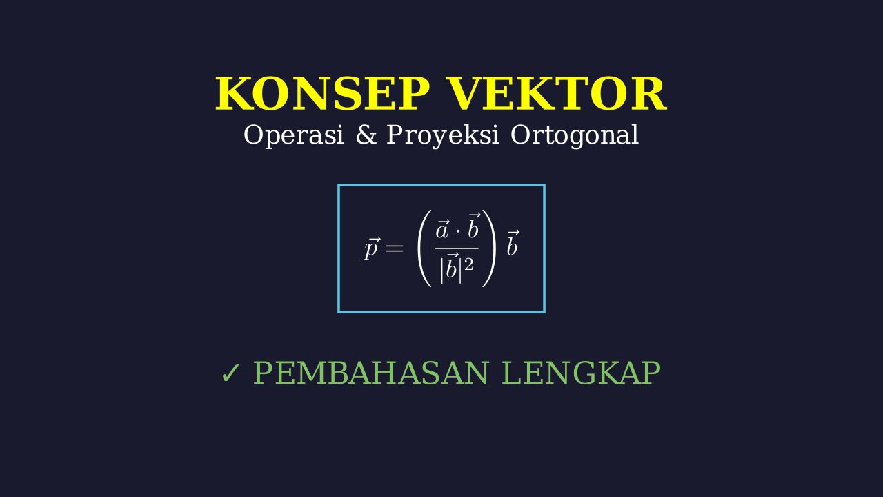 Konsep Vektor dan Proyeksi Ortogonal