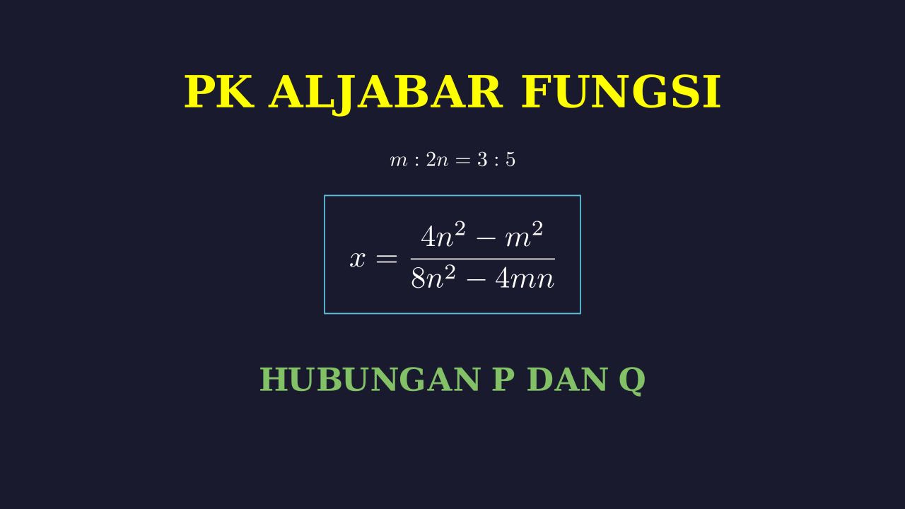 Perbandingan Kuantitas P dan Q