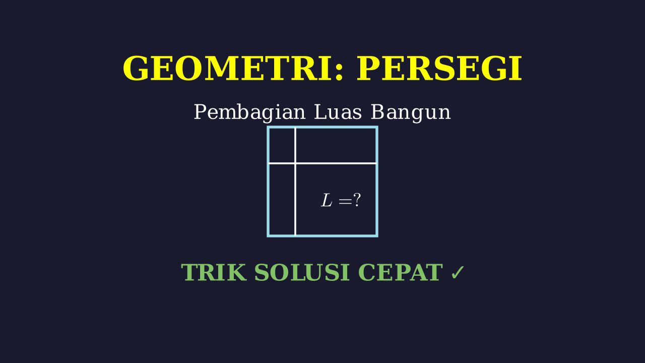 Penyelesaian Soal Geometri: Pembagian Persegi