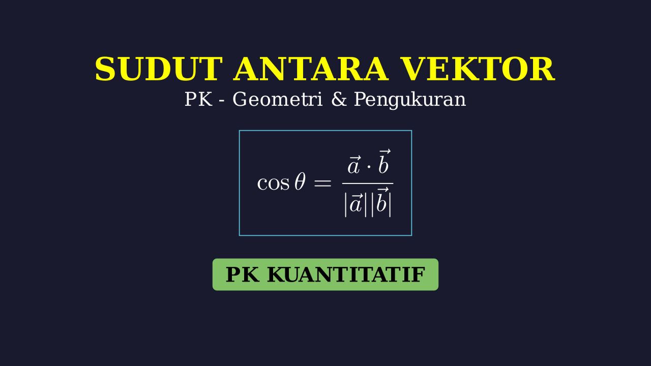 Menghitung Sudut Antara Dua Vektor