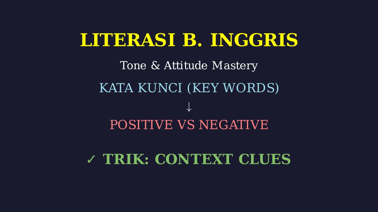 Strategi Menjawab Soal Attitude & Tone