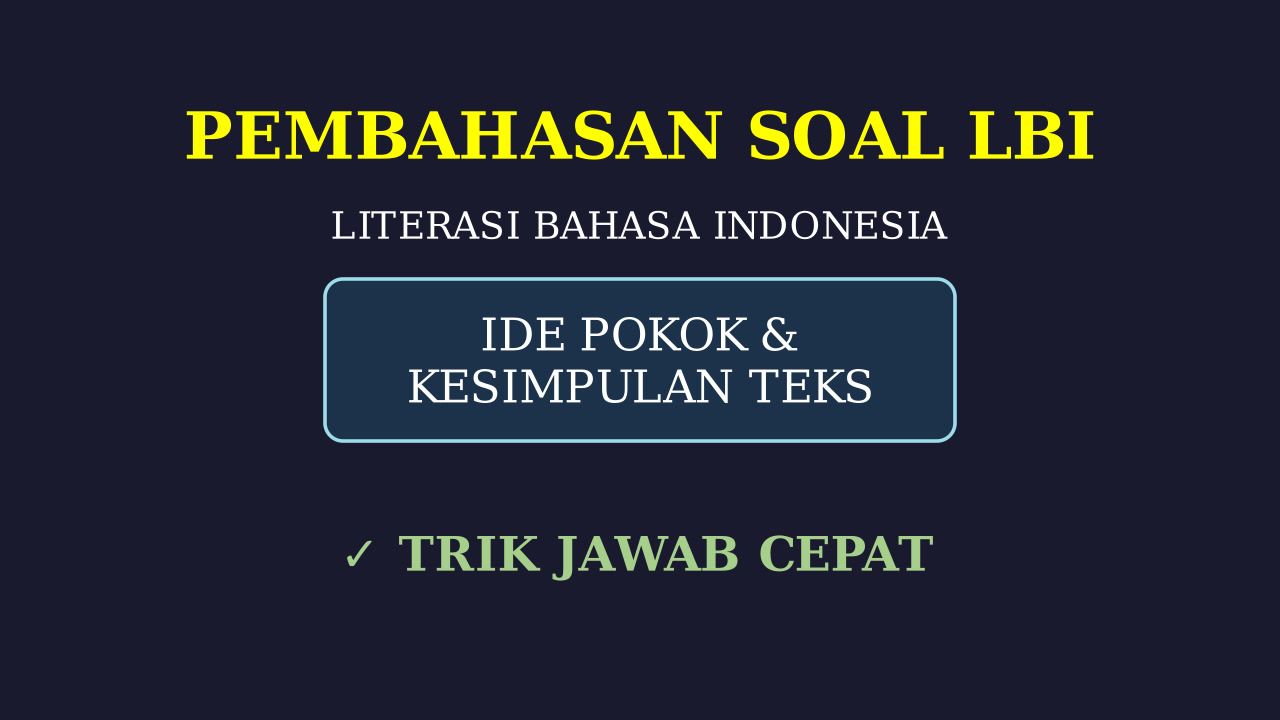 Pembahasan Soal Latihan