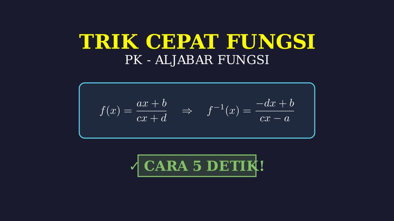 Trik Cepat Soal Fungsi