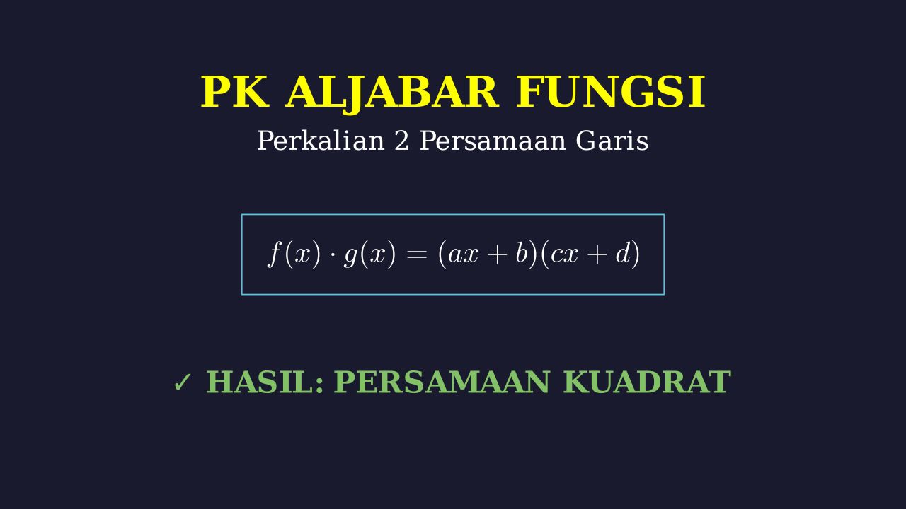 Perkalian Dua Garis