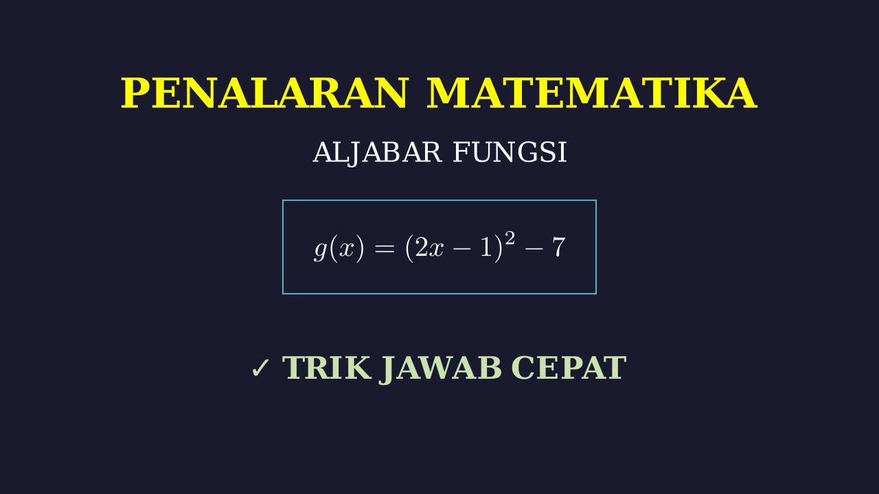Operasi Aljabar Fungsi