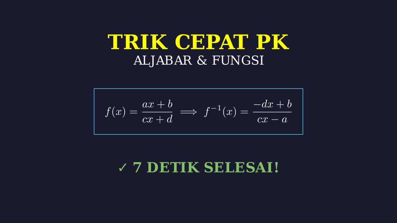 Trik Cepat Soal Pengetahuan Kuantitatif