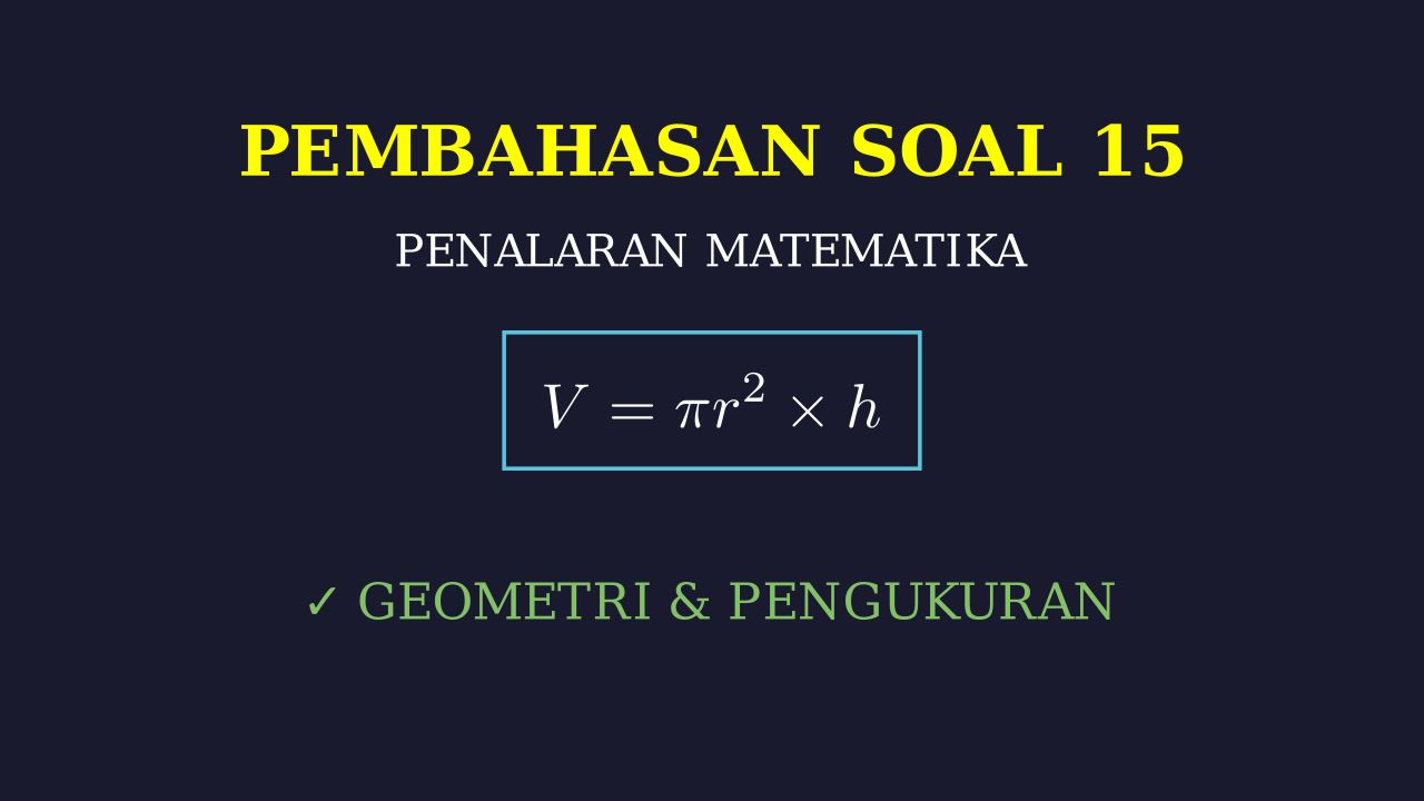 Panduan Penyelesaian Soal Nomor 15