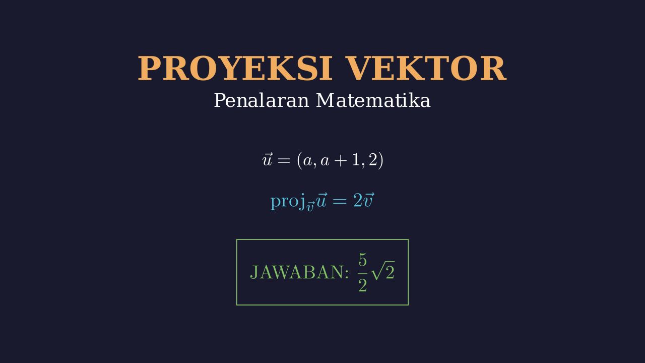 Proyeksi dan Panjang Vektor