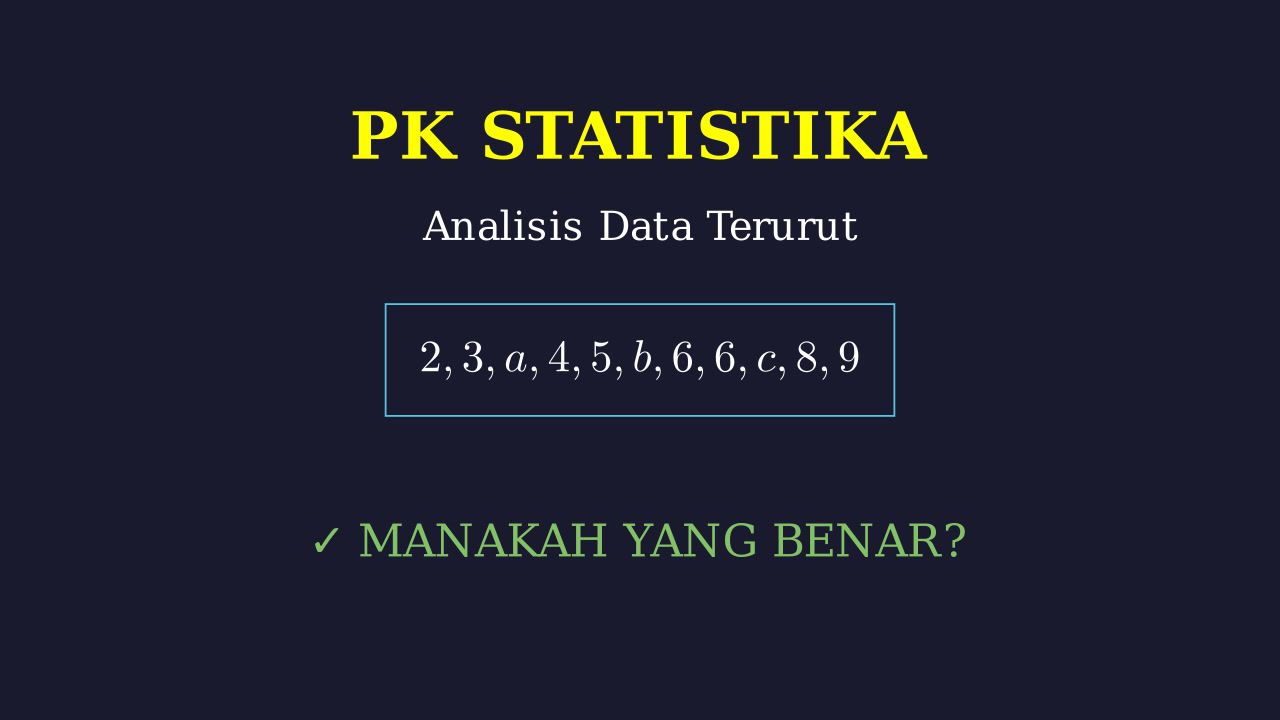 Statistika: Analisis Modus Data Terurut