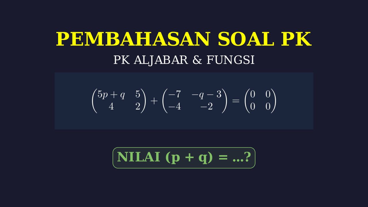 Menyelesaikan Persamaan Matriks