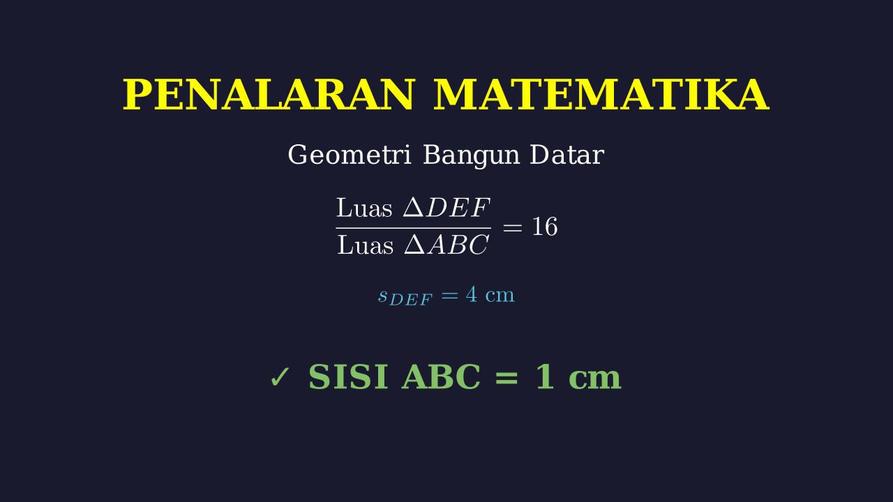 Geometri: Segitiga dan Setengah Lingkaran