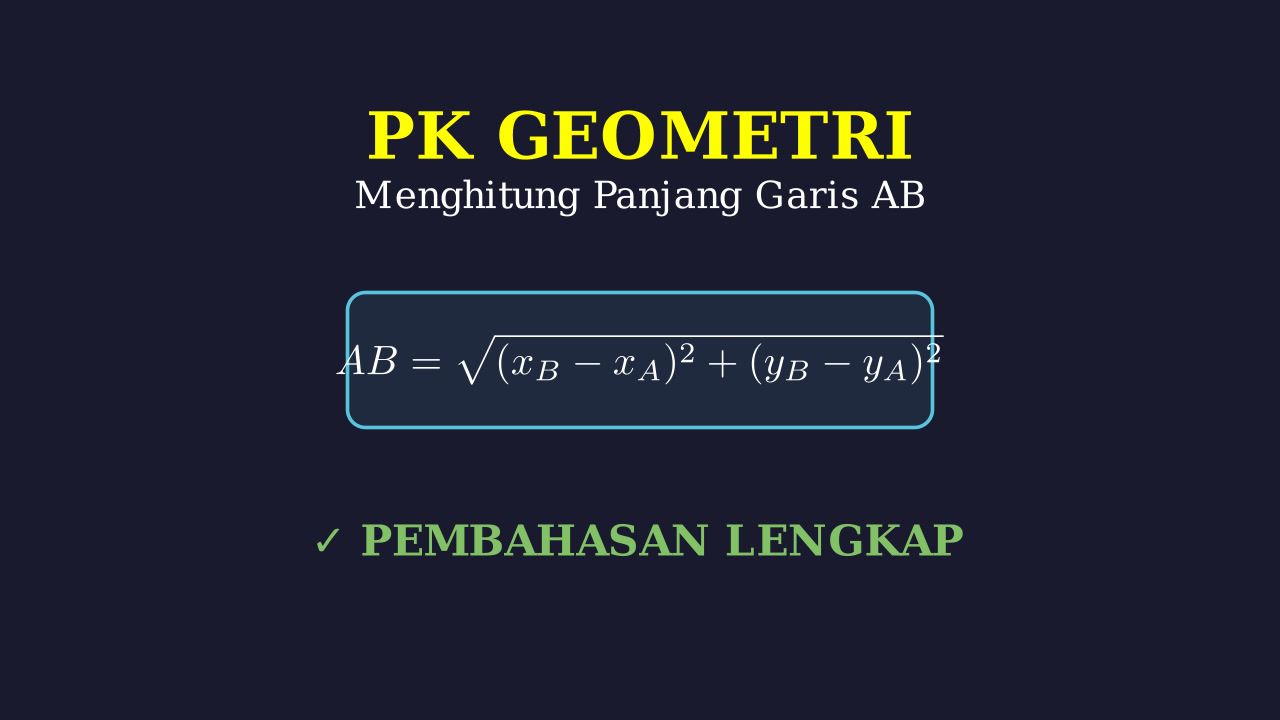 Menghitung Panjang Garis AB