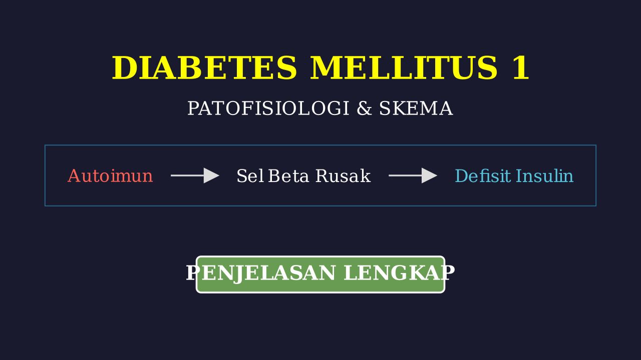 Patofisiologi Diabetes Melitus Tipe 1: Penjelasan & Skema