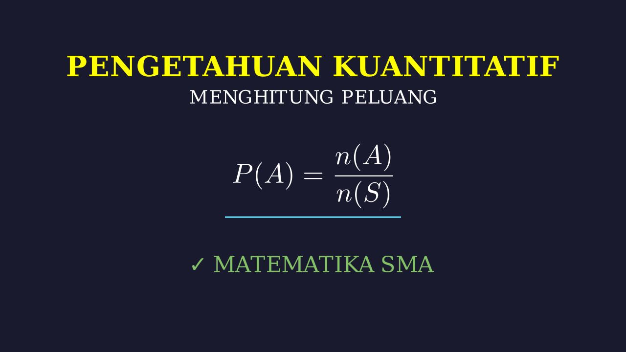Menghitung Peluang