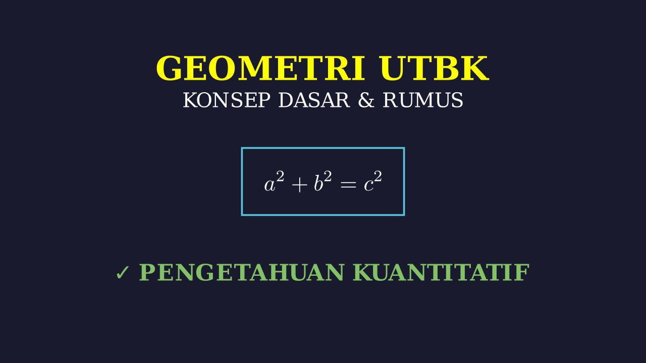 Konsep Geometri UTBK