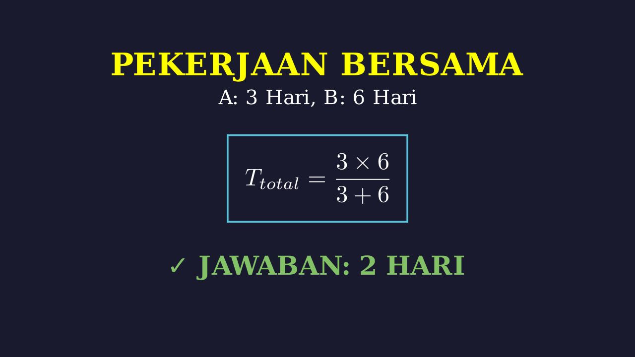 Trik Cepat Soal Pekerjaan Bersama