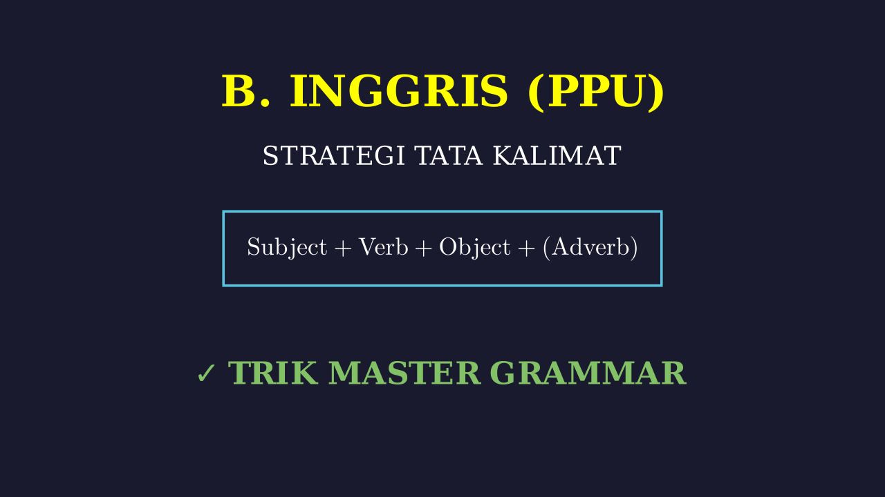 Panduan Dasar Grammar