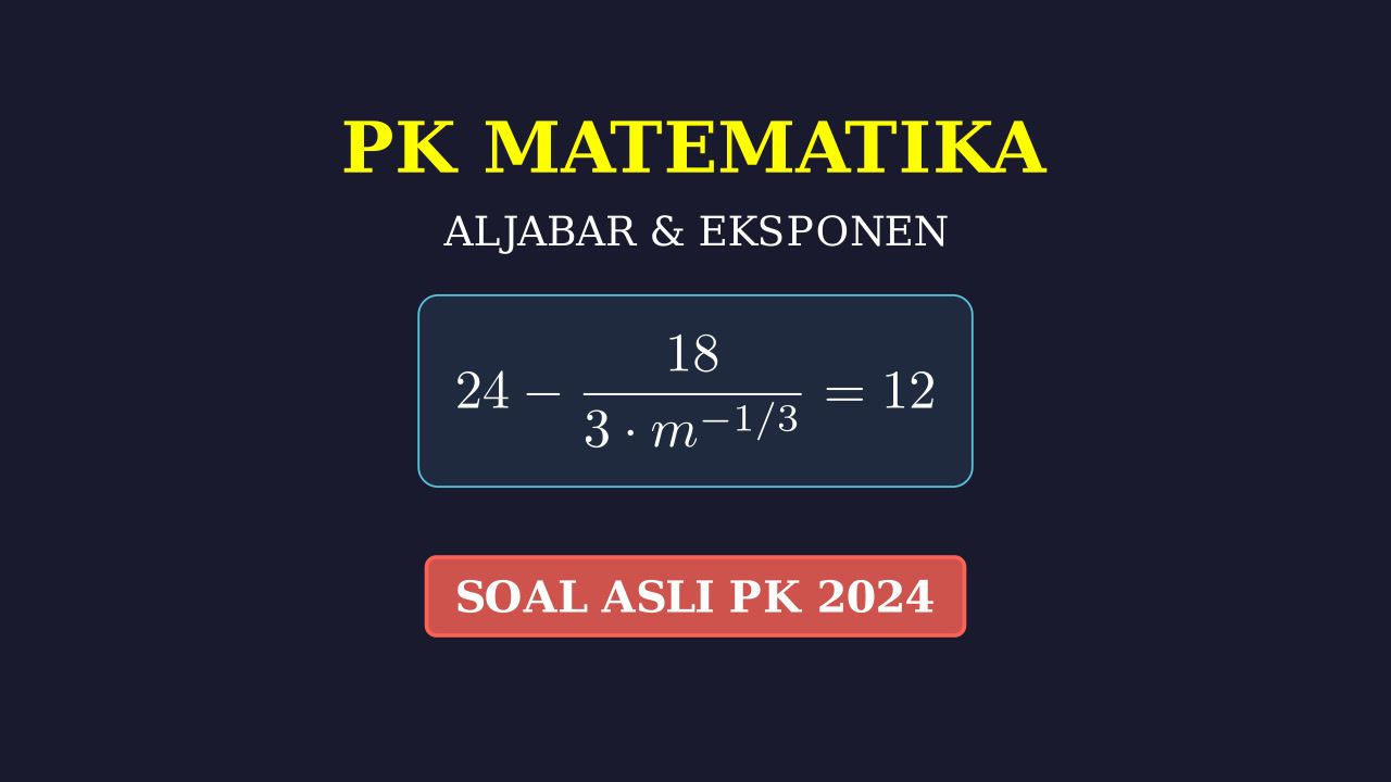 Persamaan Eksponen: Mencari Nilai m