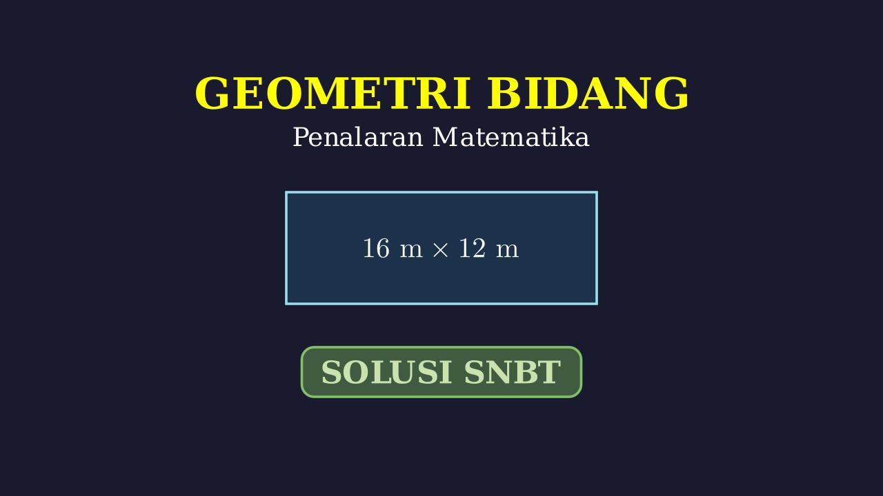 Menghitung Panjang Karpet Miring