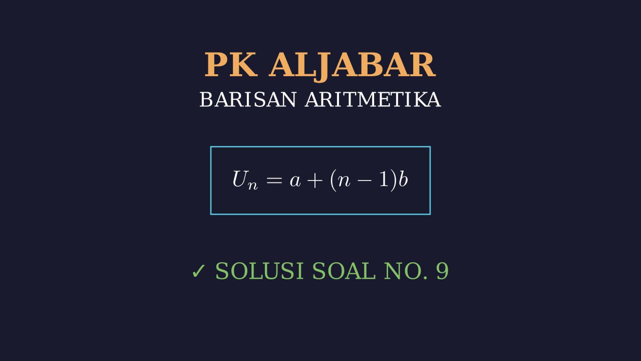 Barisan dan Deret Aritmetika