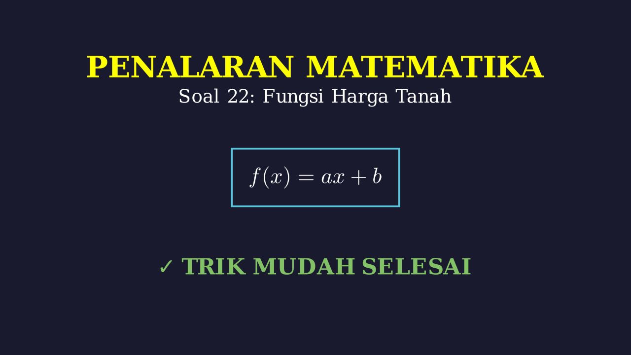 Menghitung Harga Tanah