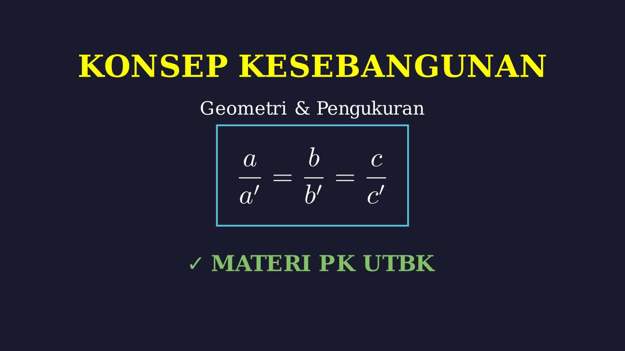 Konsep Kesebangunan