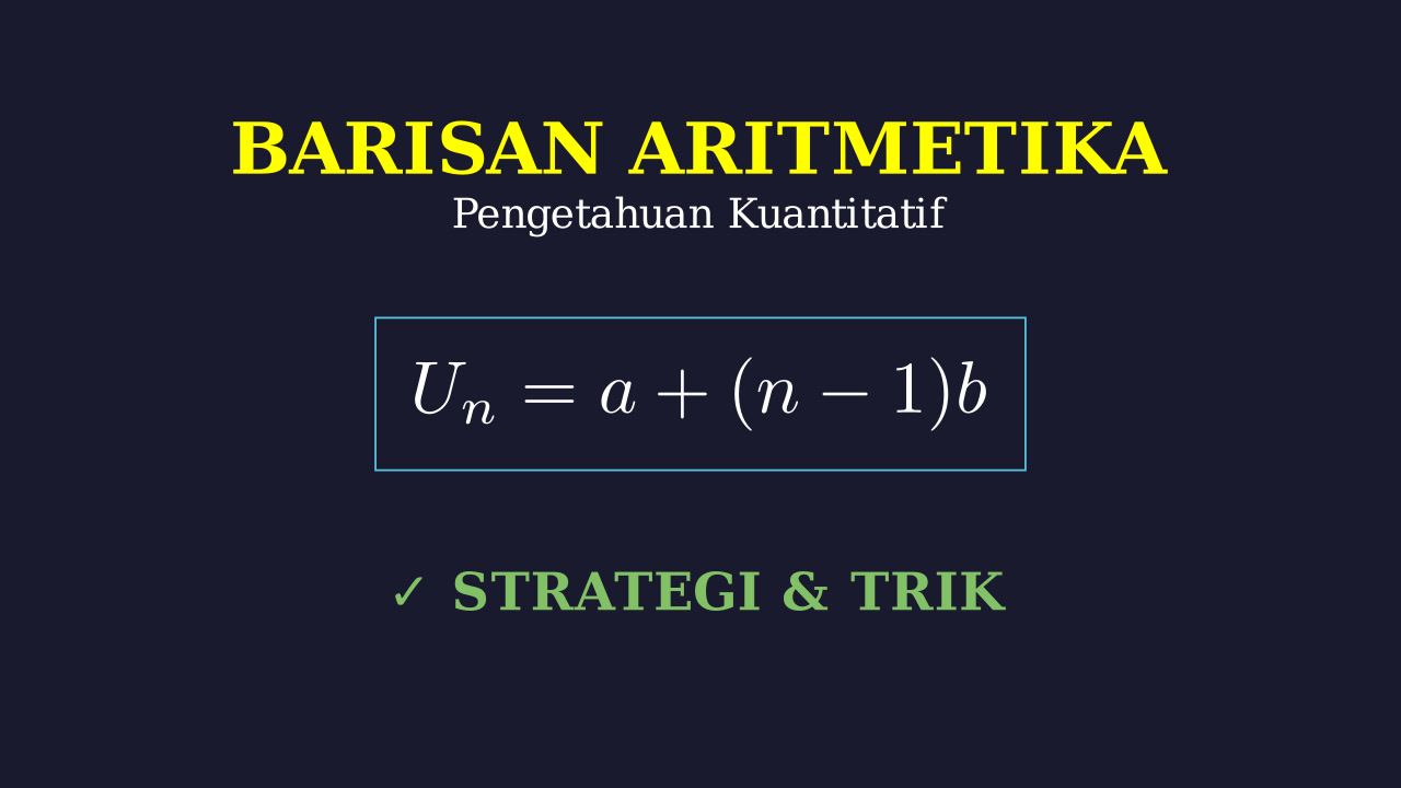 Barisan Aritmetika