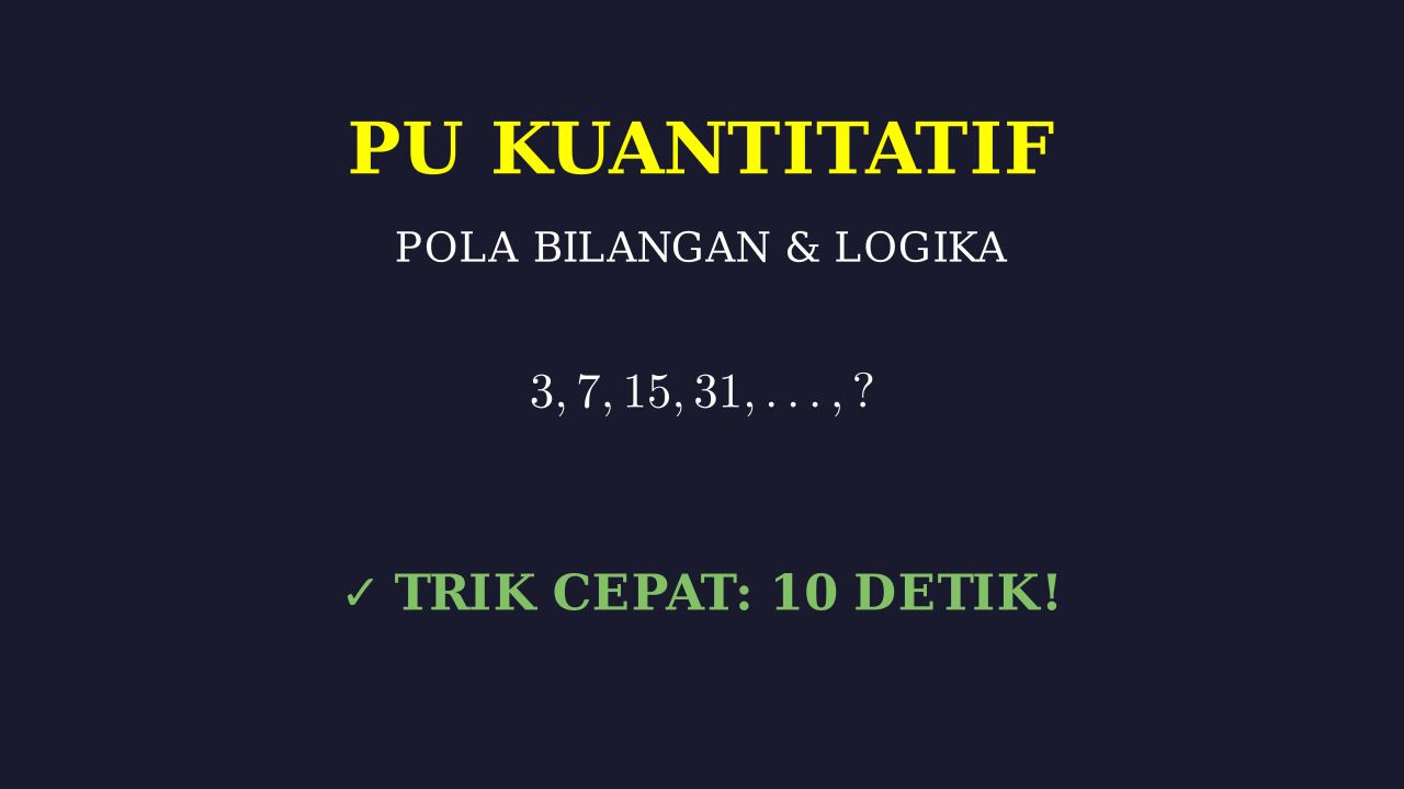 Bedah Soal: Konsep Dasar & Cara Cepat