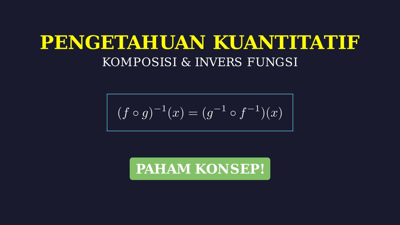 Pembahasan Soal Fungsi Komposisi