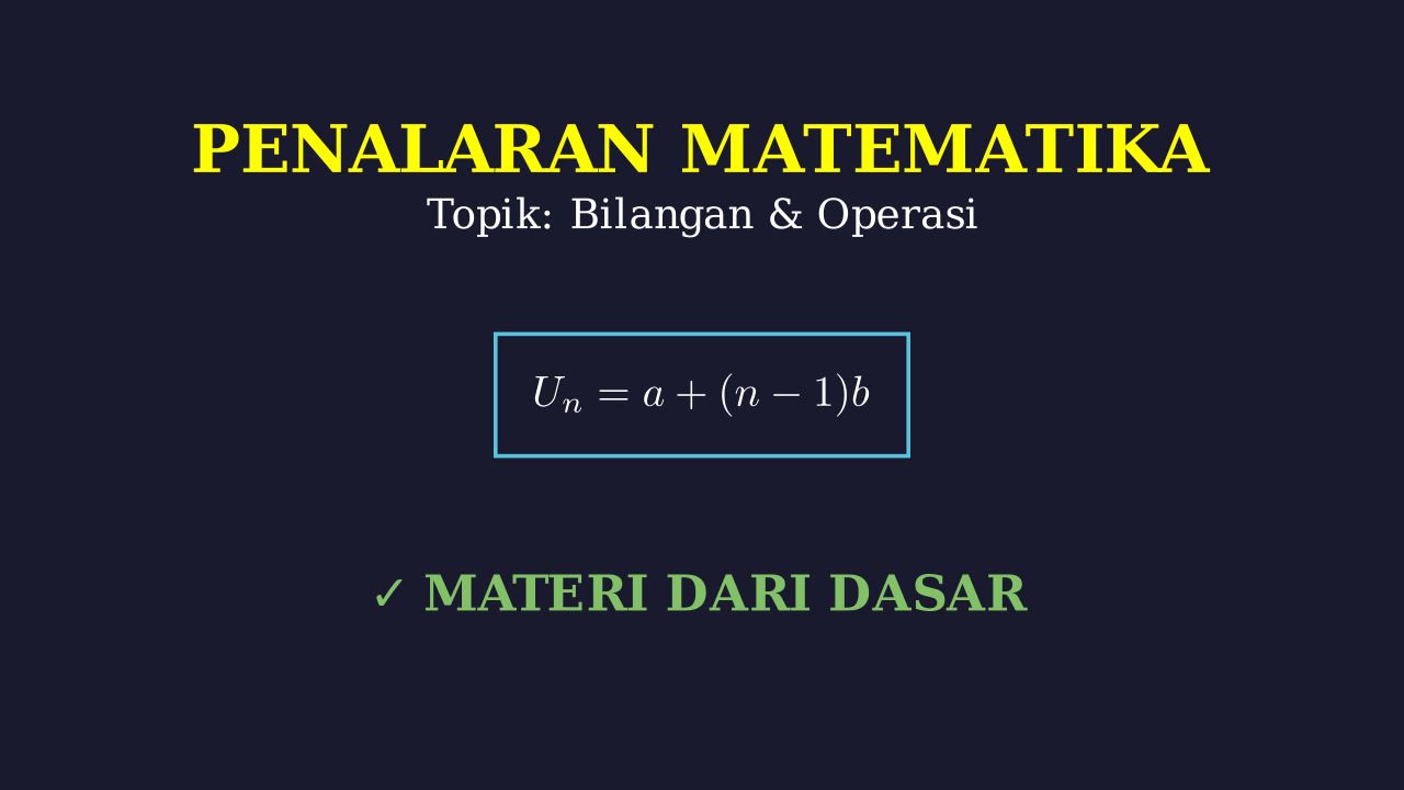 Belajar Penalaran Matematika dari Nol