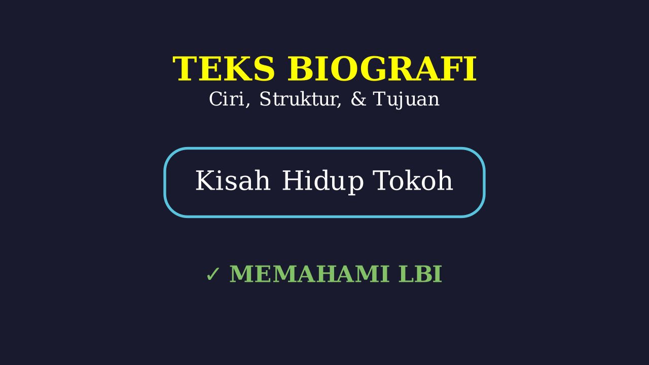 Panduan Lengkap Teks Biografi