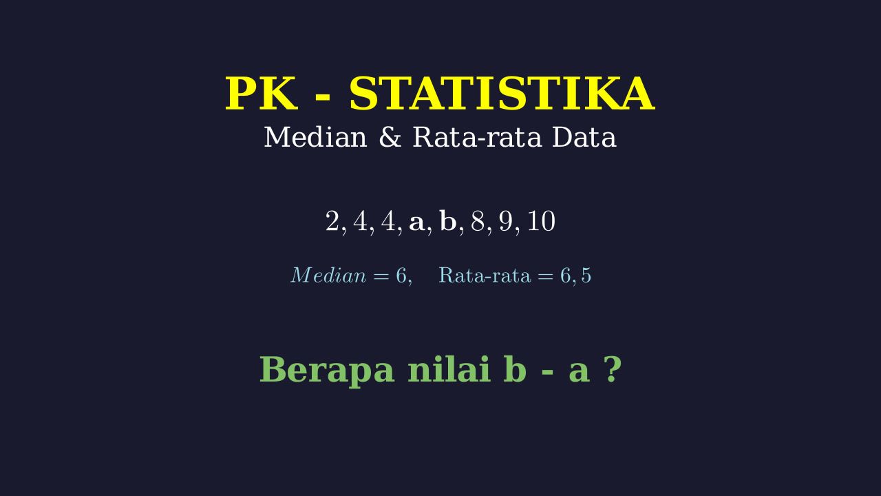 Median dan Rata-rata: Mencari Selisih Data