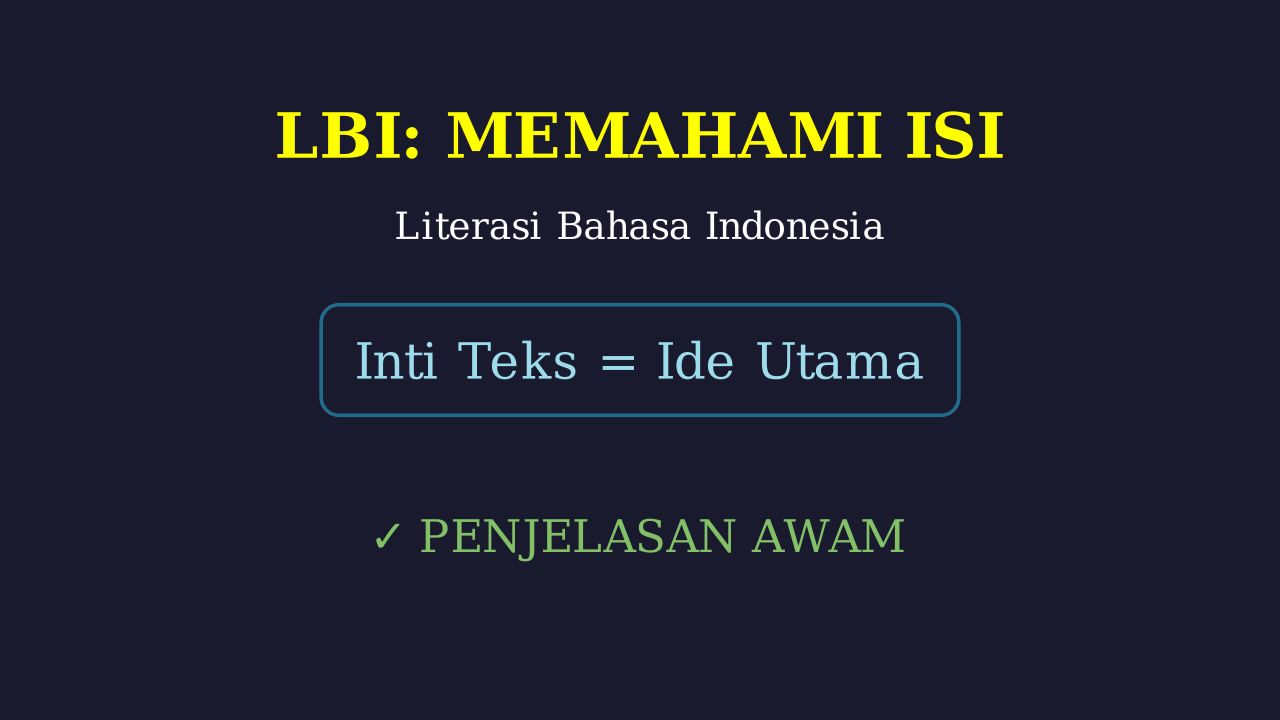 Penjelasan Sederhana: Bahasa Awam