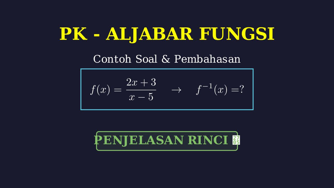 Contoh Soal dan Pembahasan Rinci