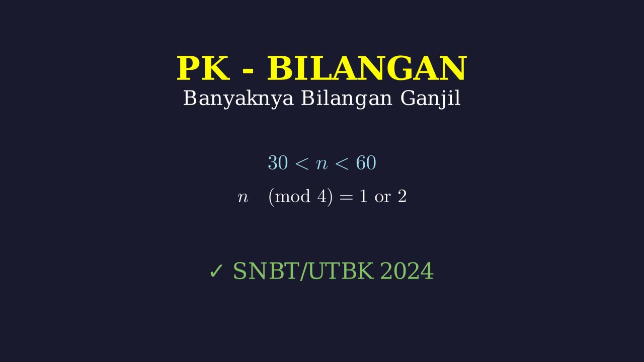 Perbandingan Kuantitas: Bilangan Ganjil dan Sisa Bagi