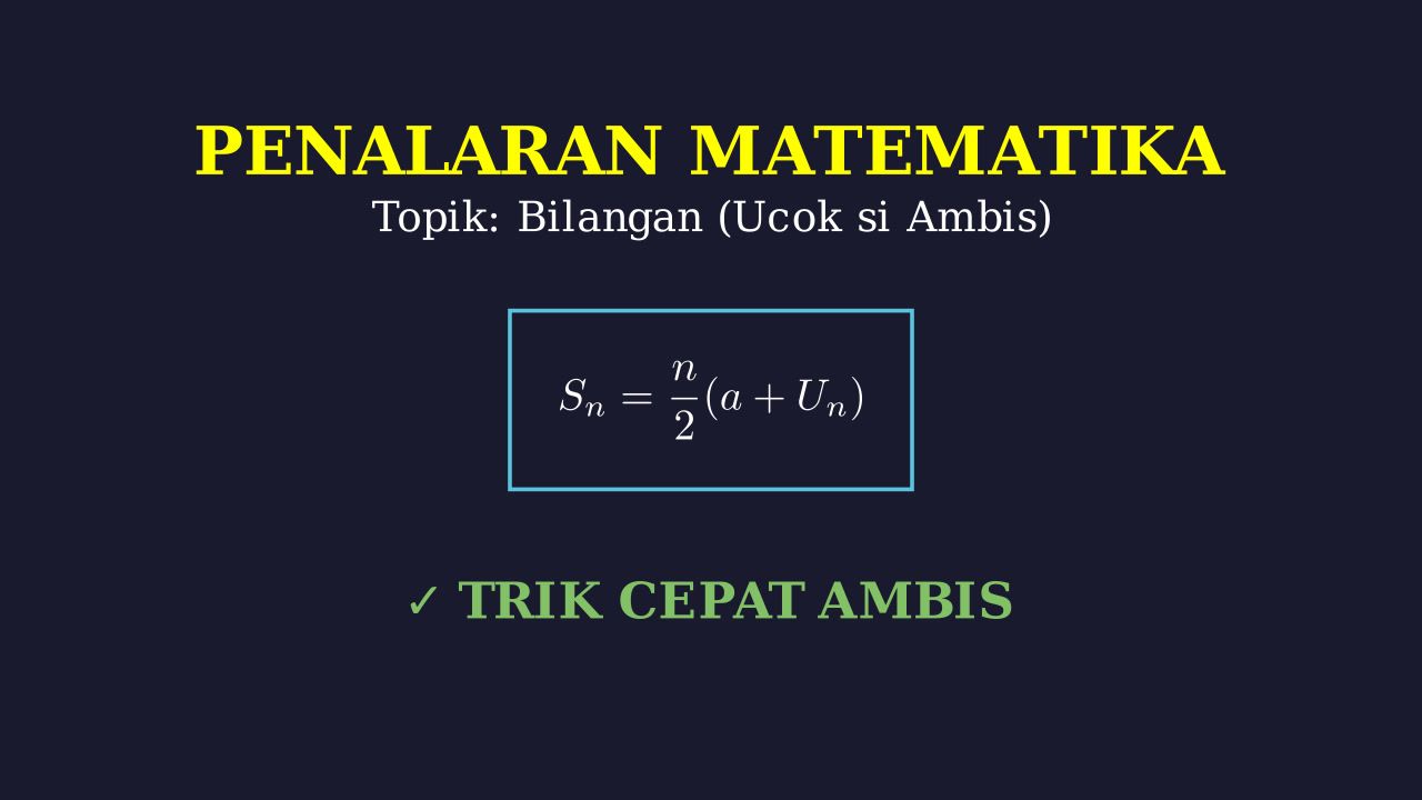 Ucok: Si Ambis Matematika