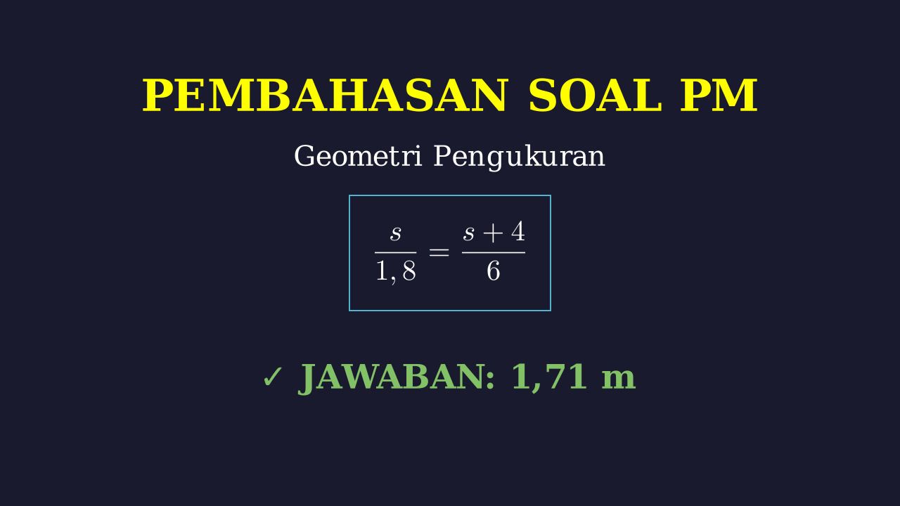 Menghitung Panjang Bayangan